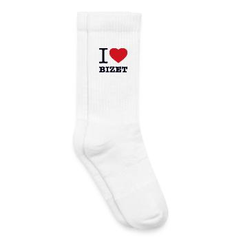 I LOVE BIZET - Kids Tennis Socks - white - Right