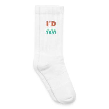 Randonnée Randonneur Déclaration Sommet de la montagne Alpinisme - Chaussettes de tennis bio enfant - blanc - Droite