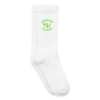 jardinage, jardiner, fan de jardinage - Chaussettes de tennis bio enfant - blanc - Droite
