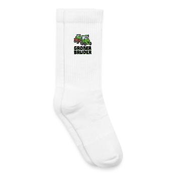Landwirt Traktor Statement Schlepper Nutzfahrzeug - Kinder Tennissocken - Weiß - Rechts