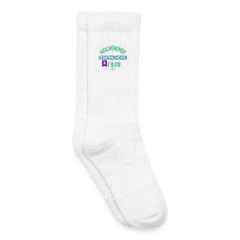 Cineast Binge Watching Movies Theater Statement - Kinder Tennissocken - Weiß - Rechts