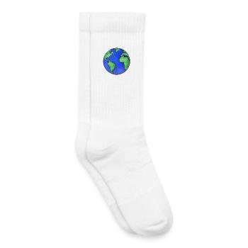 Unser Planet die Erde - Kinder Tennissocken - Weiß - Rechts