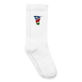 Carte de Namibie utilisée - Chaussettes de tennis bio enfant - blanc - Droite