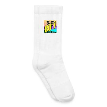 80iger Jahre Party - 80s ACHTZIGER RETRO STYLE - Kinder Tennissocken - Weiß - Rechts