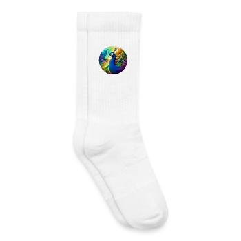 Paon - Chaussettes de tennis bio enfant - blanc - Droite