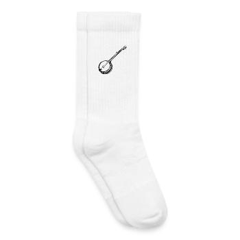 Croquis Banjo - Chaussettes de tennis bio enfant - blanc - Droite