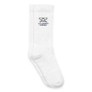 Ruhestand Statement Pensionist Pension Abschied - Kinder Tennissocken - Weiß - Rechts