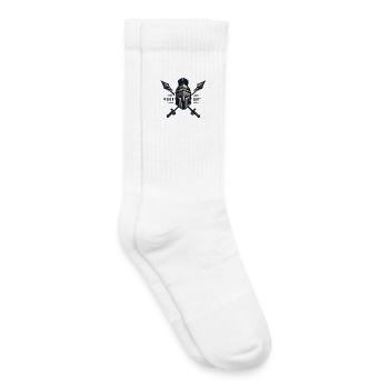 Guerrier Fitness - Cadeau musculation - Chaussettes de tennis bio enfant - blanc - Droite