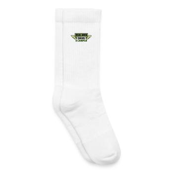 Camper Camping Statement Wanderer Motorhome Holidays - Kids Tennis Socks - white - Right