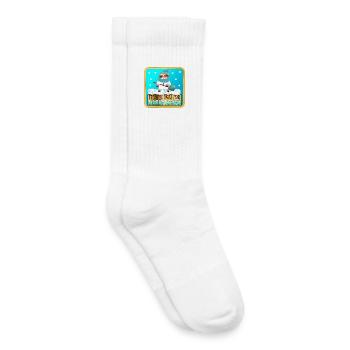 SHOVELING THE SNOW - THANK YOU SLOTH - Kids Tennis Socks - white - Right