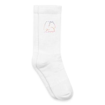 Love Mädchen Pferdekopf - Kinder Tennissocken - Weiß - Rechts