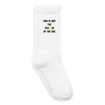 This is not the yellow of the egg - Kids Tennis Socks - white - Right