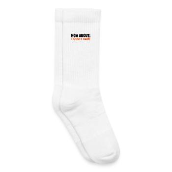 I don't care about cool saying, I don't care - Kids Tennis Socks - white - Right