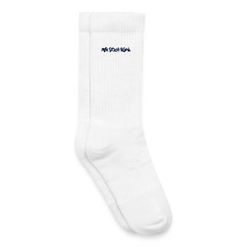 Je m’en fous Statement Attitude Chill - Chaussettes de tennis bio enfant - blanc - Droite
