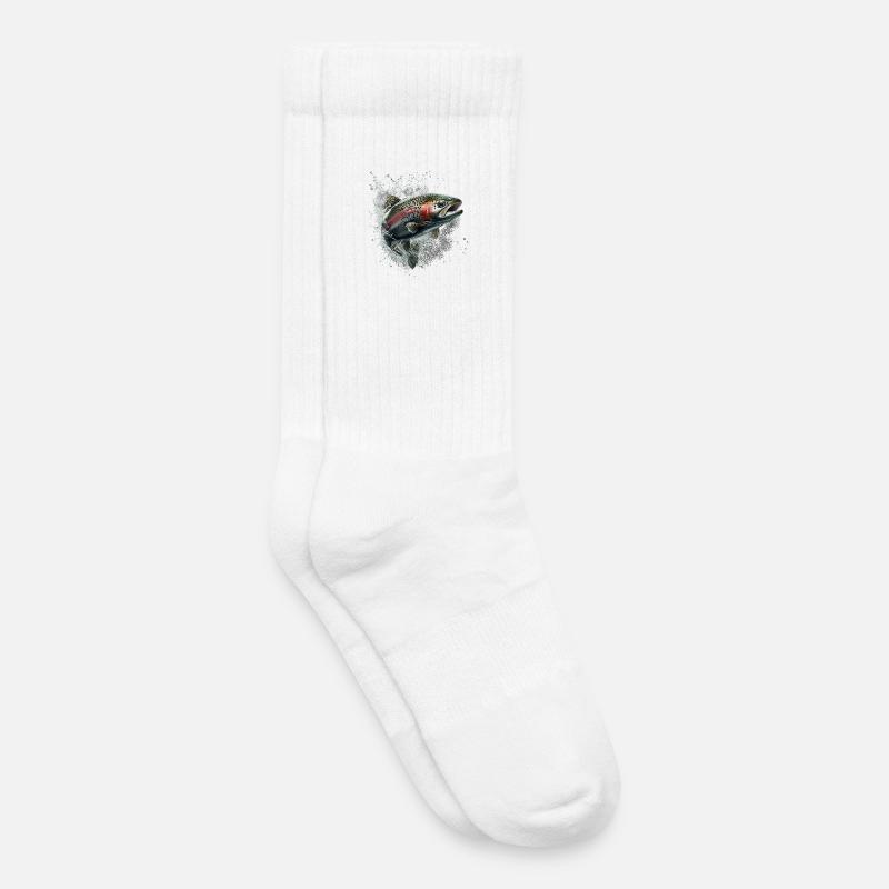 Forelle - Kinder Tennissocken - Weiß