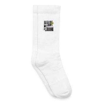 PASSAGE À NIVEAU - Chaussettes de tennis bio enfant - blanc - Droite