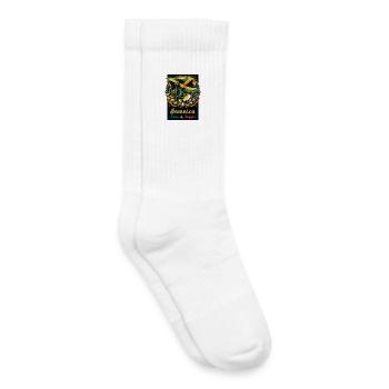 Jamaika das Zuhause des Reggae - Kinder Tennissocken - Weiß - Rechts