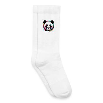 Panda - Kids Tennis Socks - white - Right