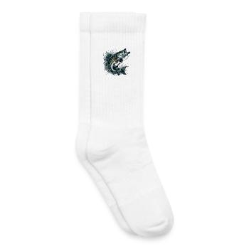 Angeln Hecht Geschenk - Kinder Tennissocken - Weiß - Rechts