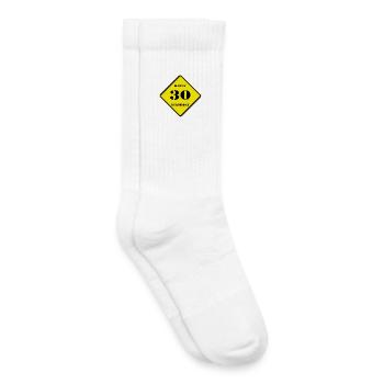 30.Geburtstag , Schild , Happy Birthday (25) - Kinder Tennissocken - Weiß - Rechts