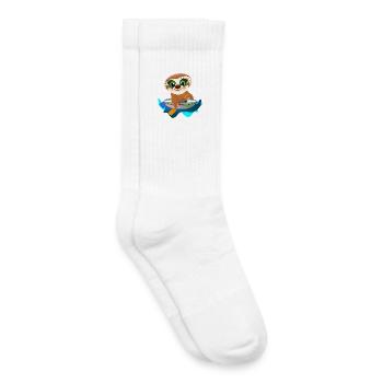 ENFANTS KAYAK CANOË PARESSEUX - Chaussettes de tennis bio enfant - blanc - Droite