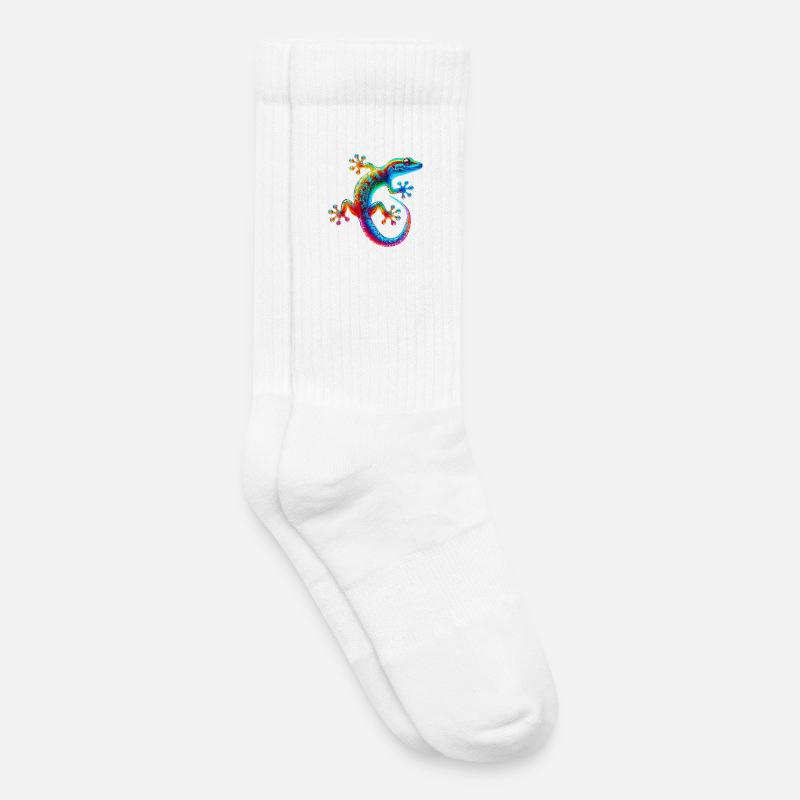 Gecko - Kinder Tennissocken - Weiß