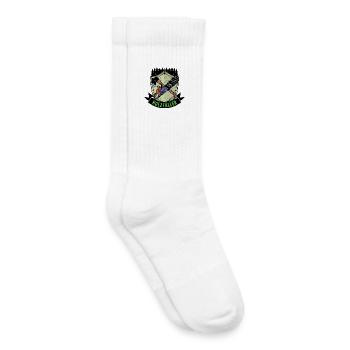 hache disant bûcheron tronçonneuse scie à bois scie à bois - Chaussettes de tennis bio enfant - blanc - Droite