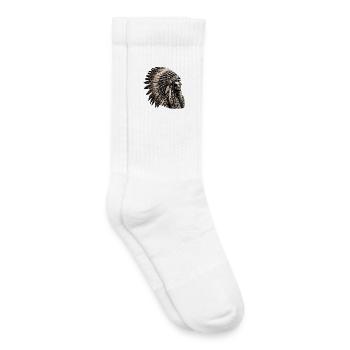 American Indian American Red Skin - Kids Tennis Socks - white - Right