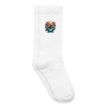 Schildkröten Welt Wunder Schildkröte Geschenk - Kinder Tennissocken - Weiß - Rechts