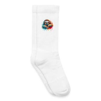 Paresse - Chaussettes de tennis bio enfant - blanc - Droite