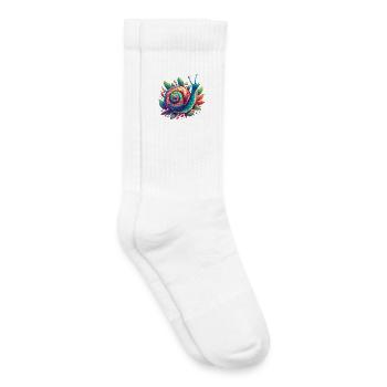 Schnecke - Kinder Tennissocken - Weiß - Rechts
