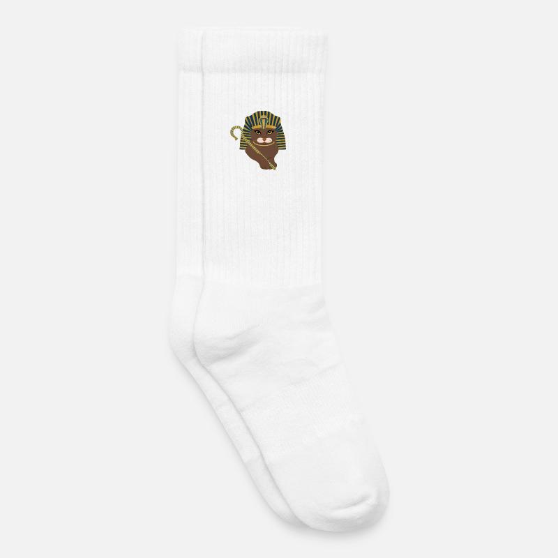 Pharaonen-Katze - Kinder Tennissocken - Weiß