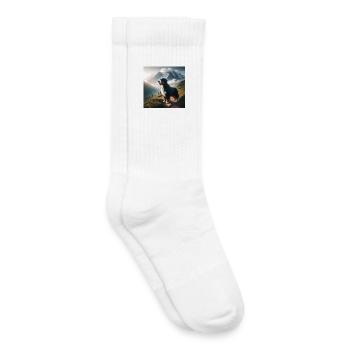 Bernese mountain dog - Kids Tennis Socks - white - Right