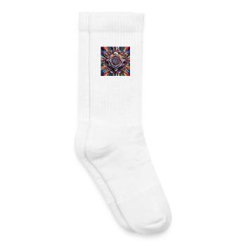 3D-Diamant - Kinder Tennissocken - Weiß - Rechts