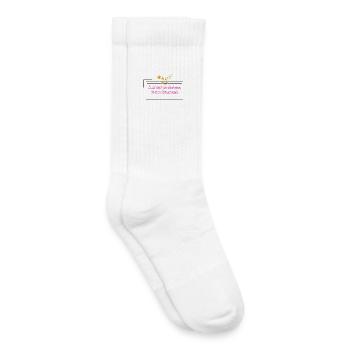 I don't want things but moments - Kids Tennis Socks - white - Right