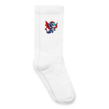 Dragon - Chaussettes de tennis bio enfant - blanc - Droite