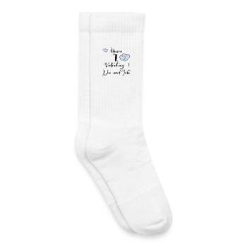 ERSTER VATERTAG SÄUGLING BABY - Kinder Tennissocken - Weiß - Rechts