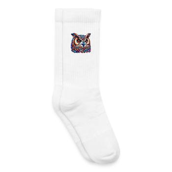 Eule - Kinder Tennissocken - Weiß - Rechts