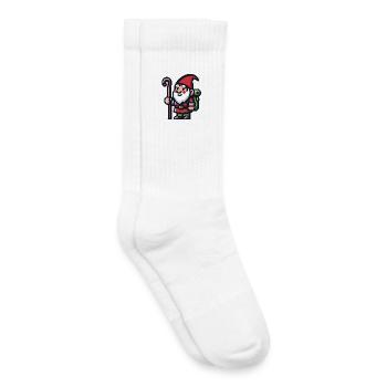 Gnome itinérant : le voyageur pionnier - Chaussettes de tennis bio enfant - blanc - Droite