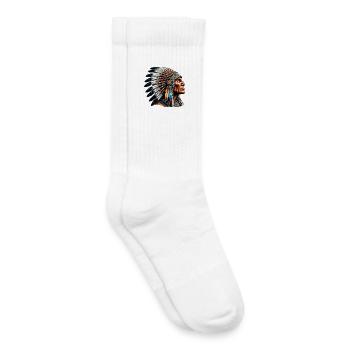 Amerikanisch Indianer Amerikanische Rote Haut - Kinder Tennissocken - Weiß - Rechts