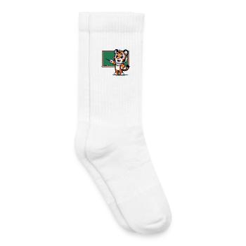 Die Klasse von Professor Tiger - Kinder Tennissocken - Weiß - Rechts