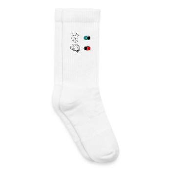 Nocturnal Crescent Duo - Kids Tennis Socks - white - Right