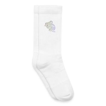 koala en motifs aborigènes , tribal - Chaussettes de tennis bio enfant - blanc - Droite