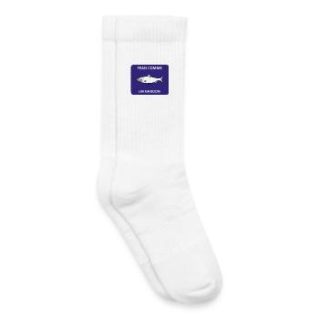 Frais comme un gardon - Chaussettes de tennis bio enfant - blanc - Droite