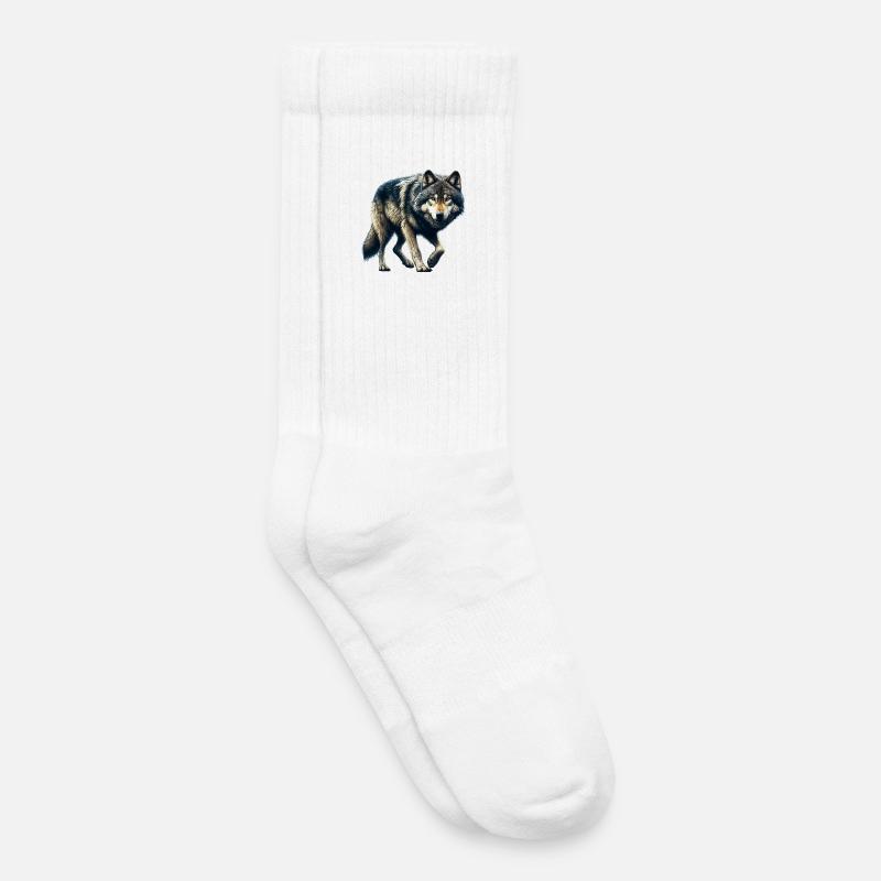 Wolf - Kinder Tennissocken - Weiß