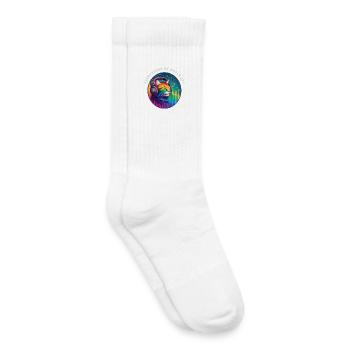 LGBT. Kopfhörer an Welt aus - Kinder Tennissocken - Weiß - Rechts