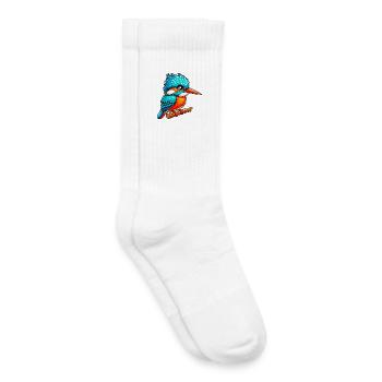 Martin-pêcheur - Chaussettes de tennis bio enfant - blanc - Droite