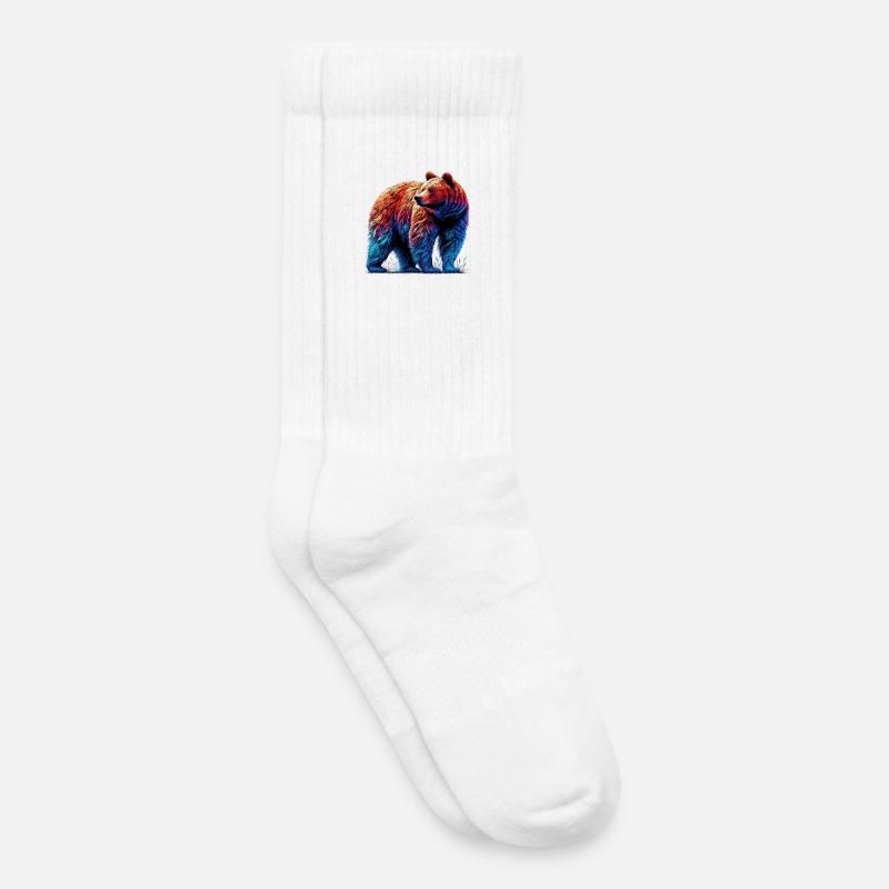 Bär - Kinder Tennissocken - Weiß