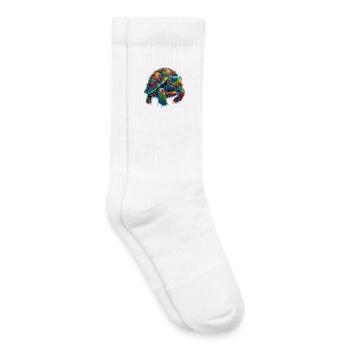 Schildkröte - Kinder Tennissocken - Weiß - Rechts