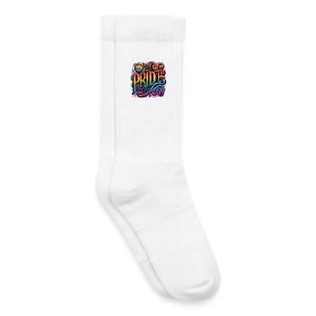 Feiern Sie Liebe und Vielfalt mit Pride, LGBTQ+ - Kinder Tennissocken - Weiß - Rechts